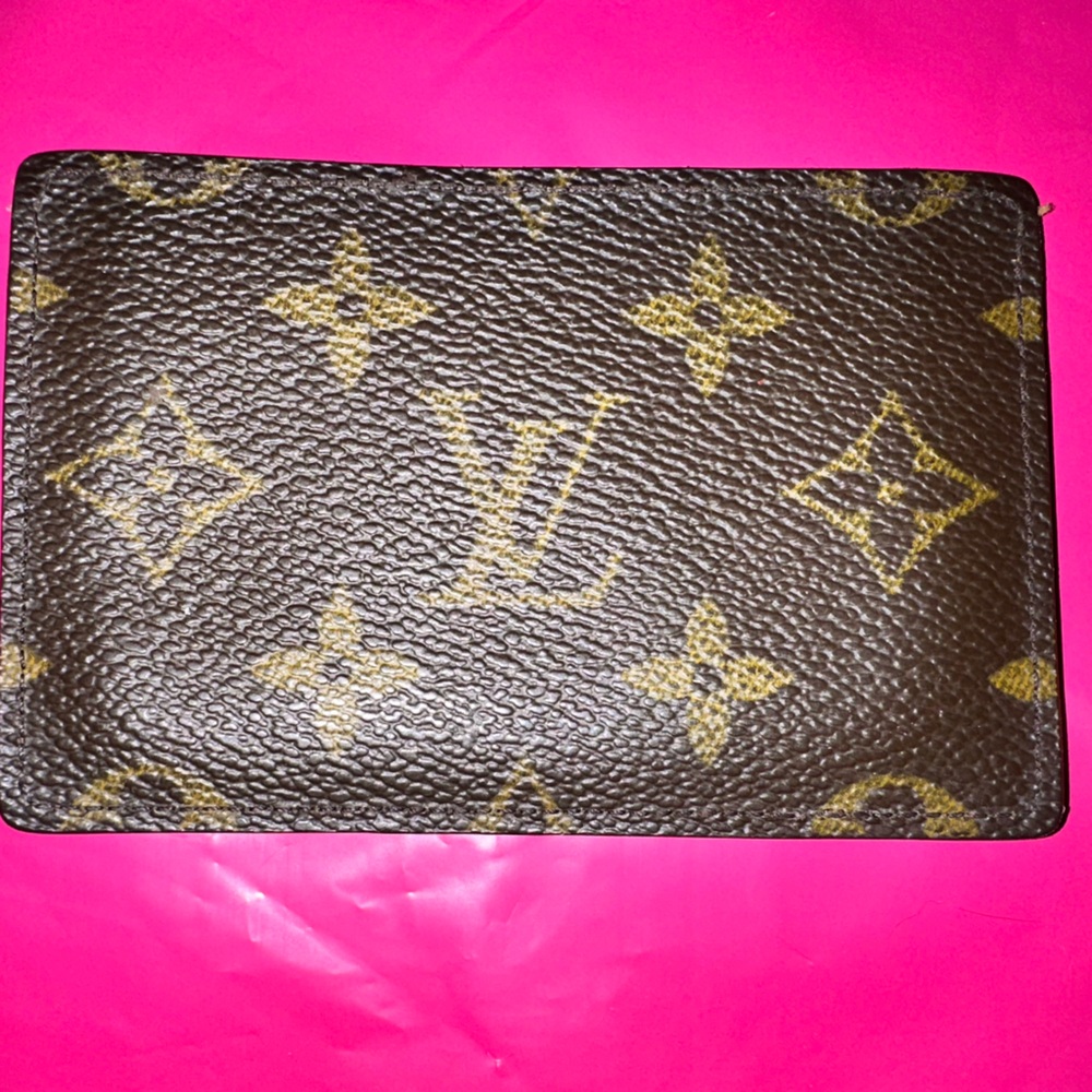 Louis Vuitton Tan Leather Card Holder